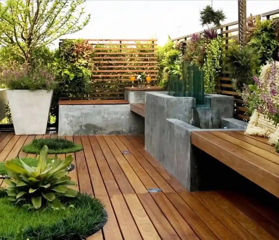 مزایای اجرای روف گاردن با چوب ترمو